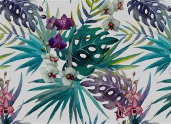 rfd070 bedrukte raamfolie douche bloemenprint 